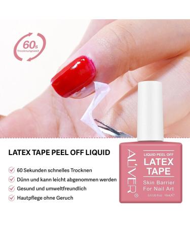 P-Beauty 2x Nail Shake 15ml - Quick-Drying Latex Peel Off Liquid Tape | Nail Polish Protector & Skin Guard for Perfect Manicures | International Shipping Available - Buy Online on GoSupps.com