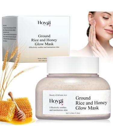 Hpbaggy Rice Mask Rice & Honey Facial Mask Mud Coating Facial Mask Nourishing Beauty Mask for Restoring the Skin Barrier Moisturizing Firming For All Skin Types 150 g