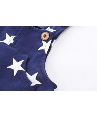Mud Kingdom Little Boys Casual Star Overalls - Navy (9-12 Months) - Buy Online on GoSupps.com