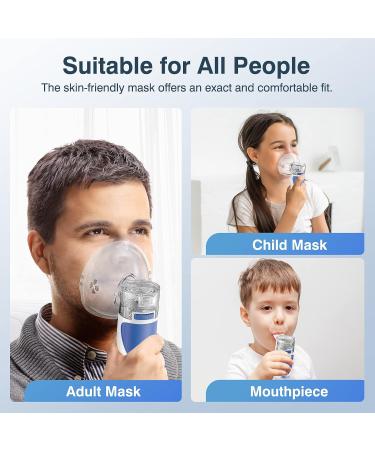 Portable Self-Cleaning Inhalation Device - Quiet Inhaler with Adjustable Spray & 2 Atomizer Membranes for Kids & Adults - Buy Online on GoSupps.com