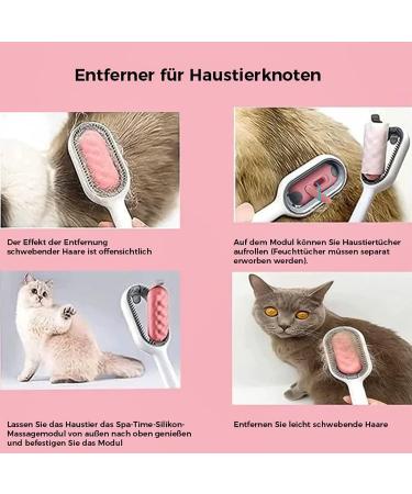 SXIIO 2-in-1 Animal Hair Removal Comb with Water Tank | Multifunctional Cat & Dog Brush for Undercoat Care Massage & Fur Cleaning - Ideal for Short & Long Haired Pets - Buy Online on GoSupps.com