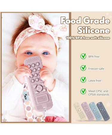 2er-Pack BeiÃring Baby Handy - Silikon Kau-Ring f r Kleinkinder 3+ Monate | Beige & Blau - Ideal f r Schnuller und Zahnen - Buy Online on GoSupps.com