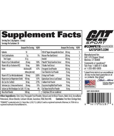GAT Testrol Elite Testosterone Booster Raging Razz 6.1 oz (174 g) - Buy Online on GoSupps.com