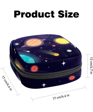 Womens Bonds Storage Pockets - Galaxy Universe Portable Period Kit | Stylish Feminine Product Bag for Girls - Buy Online on GoSupps.com
