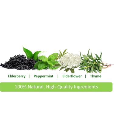 Immunia Elderberry Syrup Helps Strengthen The Immune System. Elderberry Concentrate with Elderflower Thyme and Peppermint. No Sugar Added. Delicious Taste. 24 Days/Bottle. (1-Pack) 1 Count (Pack of 1) - Buy Online on GoSupps.com