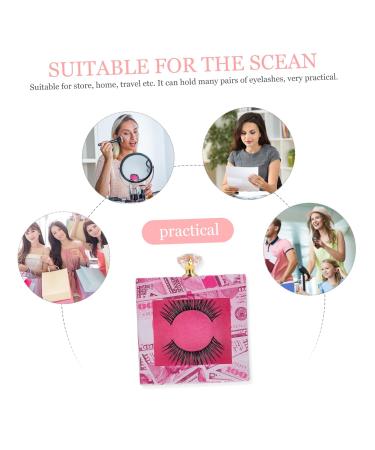 Housoutil 6-Pcs Multicolor Eyelash Curler & Organizer with Diamond Design | Pink Eyelash Storage Box for Eyelash Packaging | International Shipping Available - Buy Online on GoSupps.com