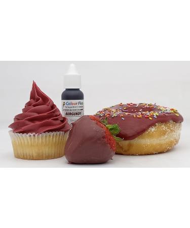 Colour Flex Burgundy Oil Based Food Colouring Gel For Colouring High Fat Foods Buttercream Chocolate Batters Fondant Icing & More - 15ml - Buy Online on GoSupps.com