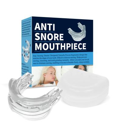 Anti Snoring Device Mouthpiece Professional Comfortable&Adjustable Snore Mouthpiece Snoring Solution for Men/Women Better Sleep