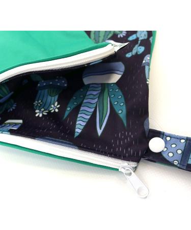 Shop Avo&Cado Wet Bag Uno (M) - Patterned Cactus Green | Eco-Friendly Stylish & Ideal for Travel | International Shipping Available - Buy Online on GoSupps.com
