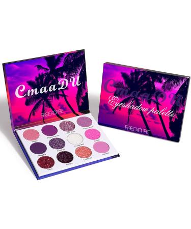 Eyeshadow Nude Palette 12 Colors High Pigment Shimmer Matte Glitter Eyeshadow Makeup Palette Neutral Eyeshadow Pallet Long Lasting Waterproof - Buy Online on GoSupps.com