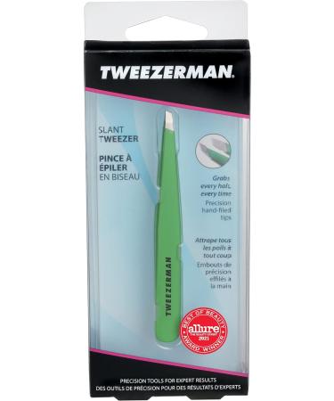 Tweezerman Green Apple Slant Tweezer - Precision Tools for Perfectly Groomed Brows - Buy Online on GoSupps.com