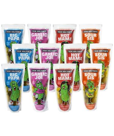 Van Holten's Pickles - Charismatic Characters Pickle-In-A-Pouch Sampler - 12 Pac