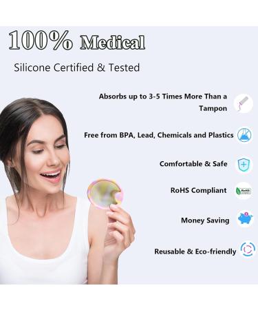 Ketliyaze Reusable Menstrual Discs - Leak-Proof Silicone Cups for Active Women | 2-Piece Set (S+L) - Ideal for Sport Swimming & Intimacy - Buy Online on GoSupps.com