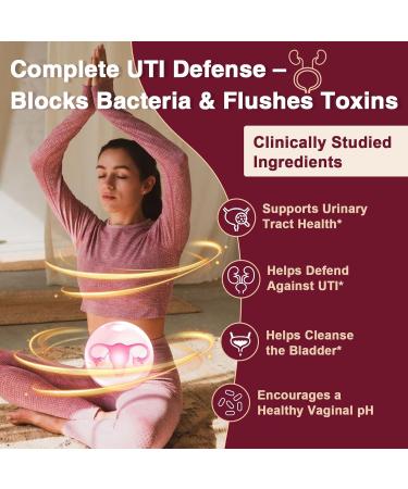 NATURE TARGET Cranberry Pills with D-Mannose for Women - Super Strength 80:1 Extract - Cranberry Supplement 16800 mg with Vitamin C, Supports Urinary Tract Health, Bladder Control, 120 Veggie Capsules 120 Count (Pack of 1) - Buy Online on GoSupps.com