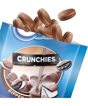  Oreo OREO Crunchies Dipped - Mini crunchy cocoa cookies filled with vanilla cream and coated in smooth milk chocolate - 8 x 110g - Buy Online on GoSupps.com