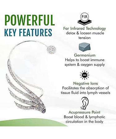 Richolyn Acupressure Earrings for Weight Reduction - Non-Penetrating Magnetic Angel Wings Sohrings - Buy Online on GoSupps.com