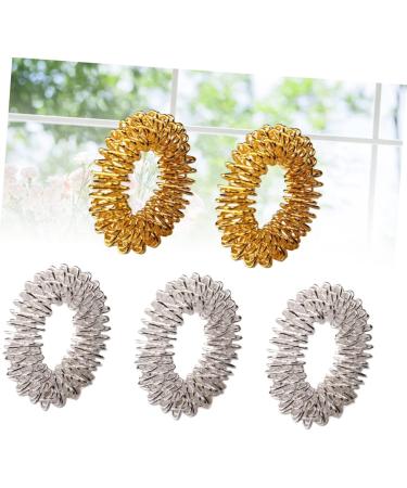 Ibasenice 5-St Spiky Sensory Ring - Acupressure Finger Circulation Toy | Chinese Medicine Massage Device - Buy Online on GoSupps.com