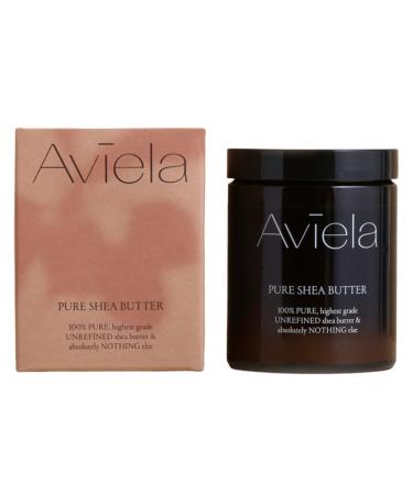 Aviela 100% Pure Shea Butter Face & Body Moisturiser | Intense Hydration & Soft Skin | Suitable for All Skin Types | Vegan & Cruelty Free | 100% Natural Skin Care 180ml
