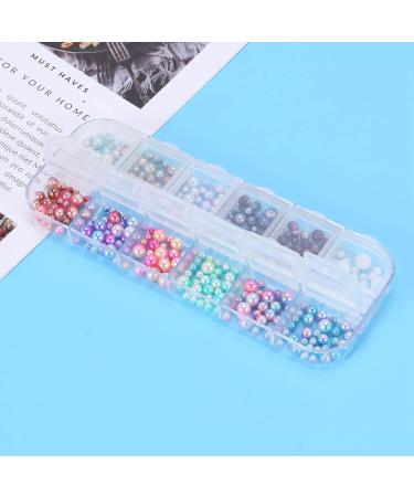 MARKELL 3D Shape New Nail Clear Nail Pearl Diy Nail Art Rivet Rhinestone Manicure Tools 1# Mixed Pearl - Buy Online on GoSupps.com