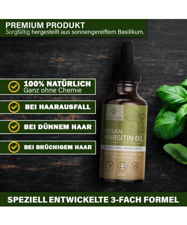 Buy Enolenia Hairsitin Hair Growth Serum - Anti-Hair Loss with Basil & Castor Oil for Men & Women Strengthen Thinner Hair Roots - 100 ml - Buy Online on GoSupps.com