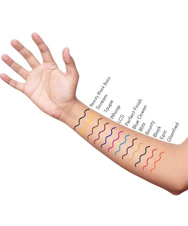 Kukubird Waterproof Eyeliner - Black Red Yellow & Blue Pigmented Liquid Eyeliner | International Shipping Available - Buy Online on GoSupps.com