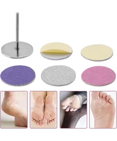 Bestgle Sanding Disc Pedicure 60 Pieces Feet Grinder Sandpaper 25 mm Foot Care Replacement Foot Grinder Head Discs Pad Remover Sandpaper Discs for Cracked Heel Dead Skin with Wave 180 Grit - Buy Online on GoSupps.com
