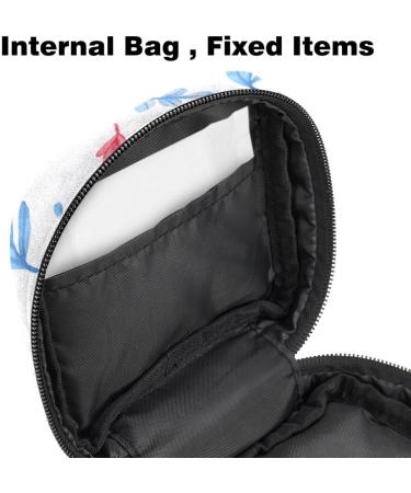 Shop Portable Women's Binding-Up Bags & Menstrual Cup Bags - Perfect for Teens & Beginners | Watercolor Leaves Design - Buy Online on GoSupps.com