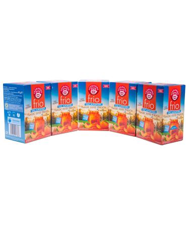 Teekanne frio Classic Iced Tea Peach pack of 5 (5 x 18 tea bags) 5 x 45 g 18 pieces (pack of 5)