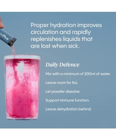 HydraLyte Plus Immunity - Electrolytes + Vitamin C Powder + Elderberry (Sambucus Nigra 35:1 Concentrated Black Elderberry Powder) + Zinc - Daily Hydration Powder With Immune Support for Ages 19+ - Buy Online on GoSupps.com