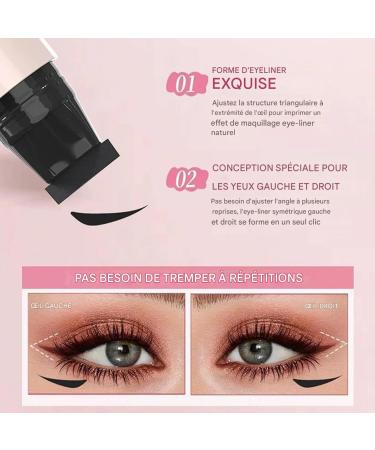 Makeup Pads for Wing Eyeliner - Smudge-Proof Eye Stencil | Long-Lasting Waterproof Double-Ended Eyebrow Pencil for Shaping - Buy Online on GoSupps.com