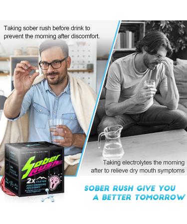 SOBER RUSH Morning Recovery Support - Liver Health, NADH Patented Formula | 6 Servings - Buy Online on GoSupps.com