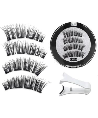 Magnetic Eyelashes With Tweezers - Natural Long Lasting False Eyelash 3D Cat Eye Magnetic Lashes Kit Lightweight & Sweatproof False Eyelashes No Glue Needed Easy To Wear And Reusable - Buy Online on GoSupps.com