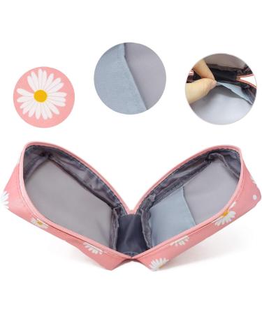 Honbay Daisy Large Capacity Sanitary Napkin Bag Tampons Pouch - Pink Makeup Bag - Buy Online on GoSupps.com