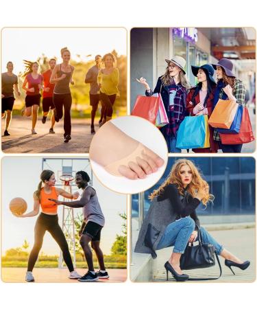 4 Pairs Lophe Bale Cushion Forefoot Pads - Reusable Non-Slip Inserts for High Heels | Skin Color & Black | Comfort for Medium Feet - Buy Online on GoSupps.com