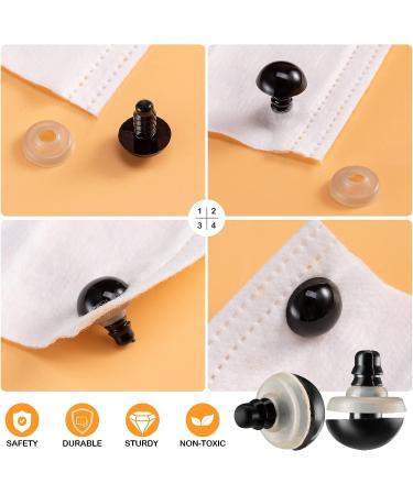 270PCS Black Plastic Safety Eyes & Noses with Washers for Doll Making Crafts - Buy Online on GoSupps.com