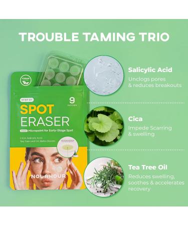 Spot Eraser Green Micropoint Pimple & Dark Spot Patches | Effective Zit Stickers for Face | 9 Patches for Early-Stage Spots - Buy Online on GoSupps.com