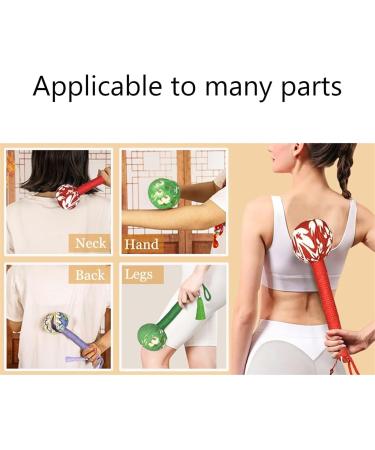 Manual Massage Hammer Set - Colorful Handheld Massage Tool for Back Pain Relief | 26cm 2PCS A - Buy Online on GoSupps.com