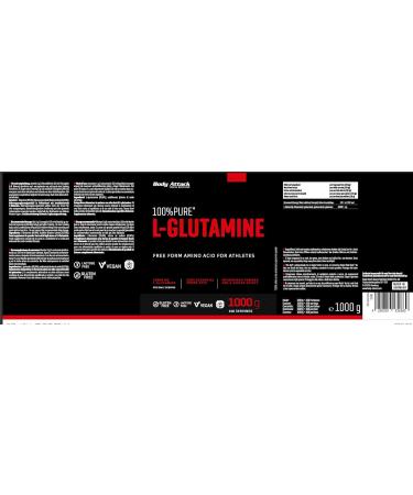 Body Attack 100% Pure L-Glutamine 1000g - Vegan Gluten-Free Made in Germany Micronized Laboratory-Tested High-Dose Amino Acid Supplement - Buy Online on GoSupps.com