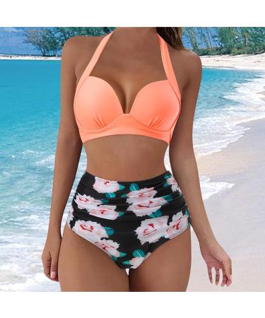 Women's Bikini Sets Pleated Bikini Swimsuits 2 Piece Swimwear Vintage 50s Brazilian Cheeky Swimming Bottom Bathing Suit Swimming Costume 3620-sgnbd-5-ag L - Buy Online on GoSupps.com