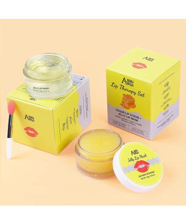 ANAIRUI Lip Therapy Set - Turmeric Honey Lip Care Kit for Fuller, Softer Lips - Buy Online on GoSupps.com