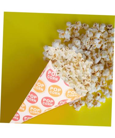 minkissy 50pcs Popcorn Bag Christmas Gift Bags Treat Bags Snacks Cookies Pink Popcorn Clear Goody Bags Piping Bags Halloween Candy Goodie Bag Treats for Child Paper Disposable Biscuit - Buy Online on GoSupps.com