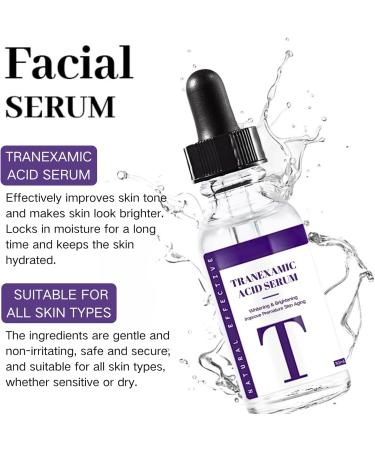 Tranexamic Acid Serum Tranexamic Acid Face Serum Brightening Serum for Face Dark Spot Remover for Face Txa Dark Spot Correcting Serum Reduces Hyperpigmentation Anti Wrinkle Hydrating - Buy Online on GoSupps.com