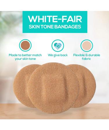 Tru Colour Spot Bandages - Beige Skin Tone Flexible Fabric Adhesive Bandages - 50 Count - Buy Online on GoSupps.com