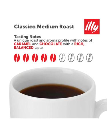 illy Classico Ground Drip Coffee 8.8oz - Medium Roast 100% Arabica with Chocolate & Caramel Notes - No Preservatives - Single Pack - Buy Online on GoSupps.com