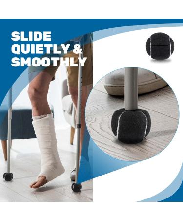 XIAOJUN 8 Pcs Walker Glide Balls - Heavy Duty Furniture Leg & Floor Protector for Seniors - Long Lasting Felt Pad Cover - Fits Most Walkers (Black) - Buy Online on GoSupps.com