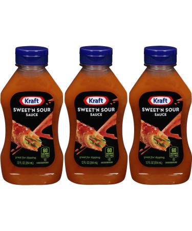 Kraft, Sweet & Sour Sauce, 12oz Squeeze Bottle (Pack of 3)