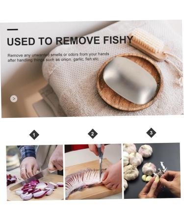 Angoily 1pc Deodorant Soap Tool Fish Smell Remover Soap Odor Remover Soap Smell Eliminator Metal Soap Deodorizing Soap Bar Stainless Soap Bar Fish Odor Soap Stainless Steel Absorbent - Buy Online on GoSupps.com