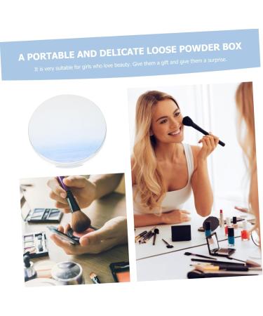 DOITOOL 2pcs Powder Box Makeup Travel Containers Refillable Compact Loose Powder Case Elastic Mesh Simple - Buy Online on GoSupps.com