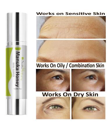 Manuka Honey Face Wash - Organic & Sulphate-Free Cleanser for Sensitive Skin with Coconut Almond & Rosemary - 4 oz - Buy Online on GoSupps.com