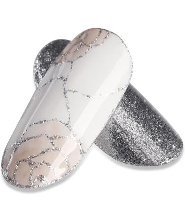 BLUESKY Metallic Sparkle Gel Paint Pots Glitter Nail Art Silver Alert 5G - Buy Online on GoSupps.com